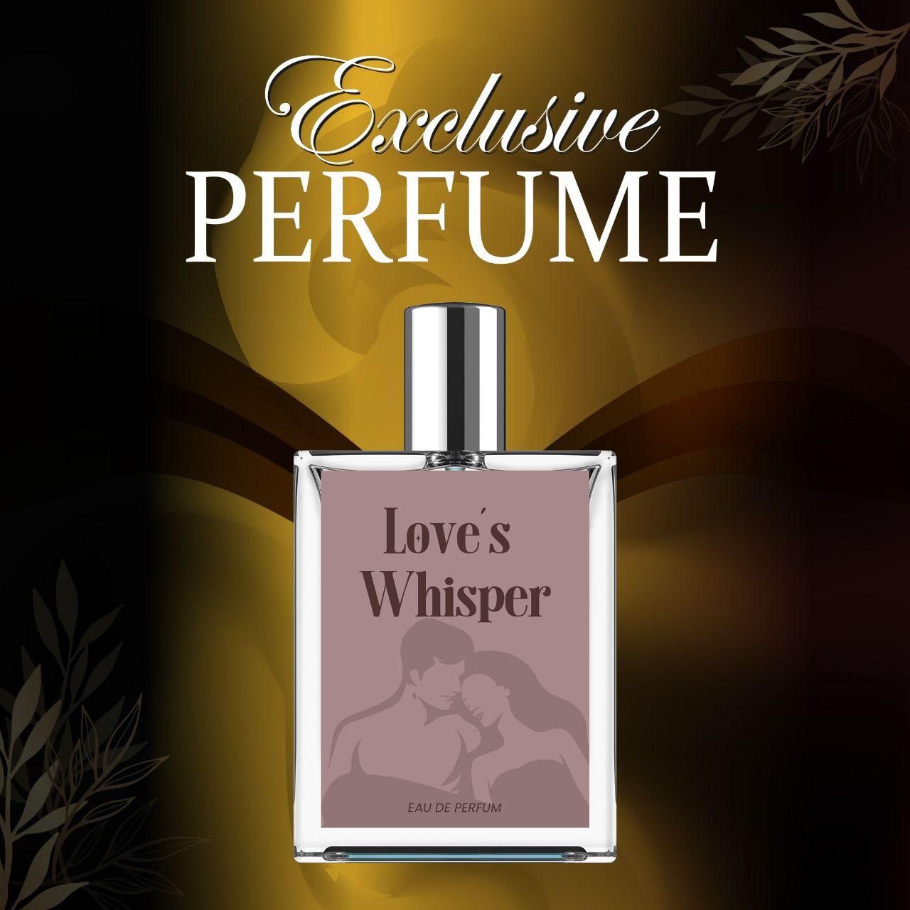 Love's Whisper perfume 100 ml pack of 2 bottle with silver cap and romantic label design
