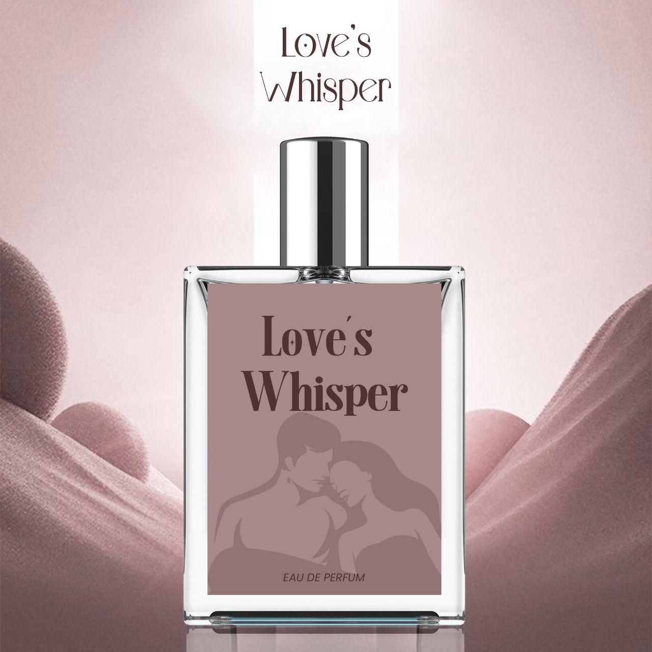 Love's Whisper perfume 100 ml pack of 2 with elegant glass bottles and silver caps by Superior eMart