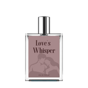 Love's Whisper perfume 100 ml pack of 2 clear glass bottle with silver cap and romantic label