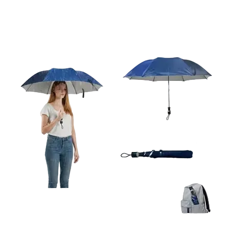 Manual Portable Umbrella for Rain & Sun | Travel Umbrella - Pack of 2