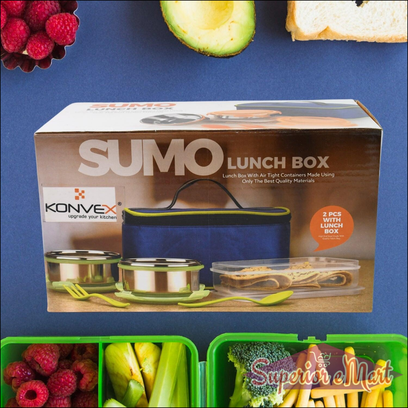 Lunch Box with Spoon and Fork - Superior eMart
