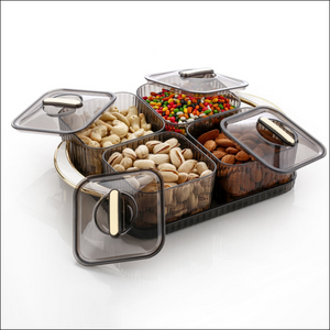 Luxury Delight 4-piece Dryfruit Storage Box (1 Set)