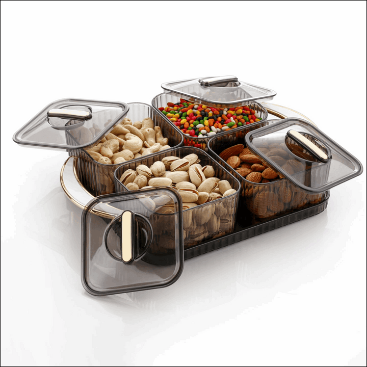 Luxury Delight 4-piece Dryfruit Storage Box (1 Set)