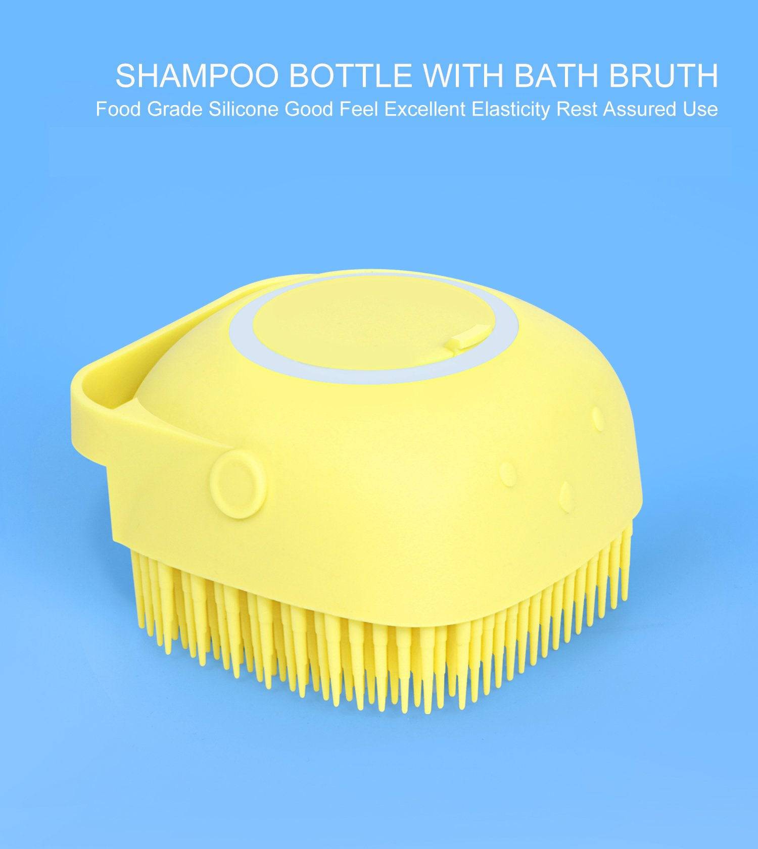 1348b Silicone Massage Bath Body Brush With Shampoo Dispenser - Superior eMart