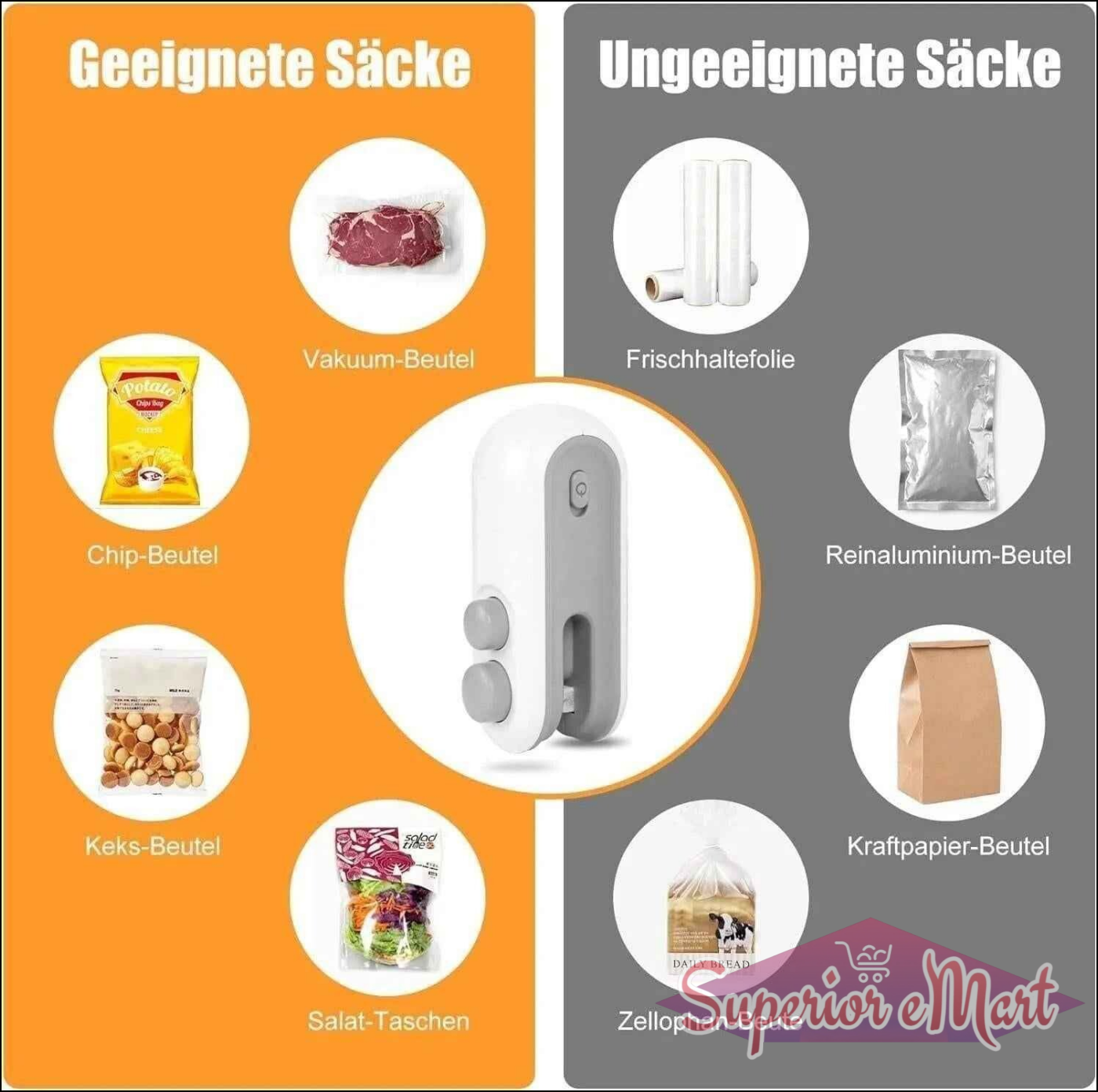 Magnetic Heat Sealer with Cutter - Superior eMart