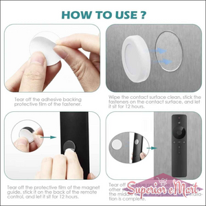 Magnetic Remote Control Wall Mount Holder (Pack of 5) - Superior eMart