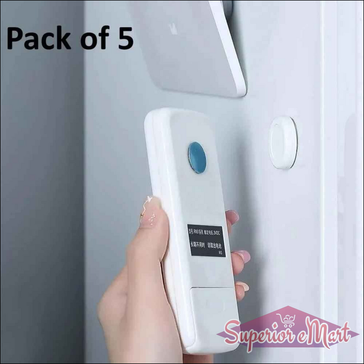 Magnetic Remote Control Wall Mount Holder (Pack of 5) - Superior eMart