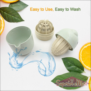 Manual citrus juicer with easy to wash components for efficient juice extraction
