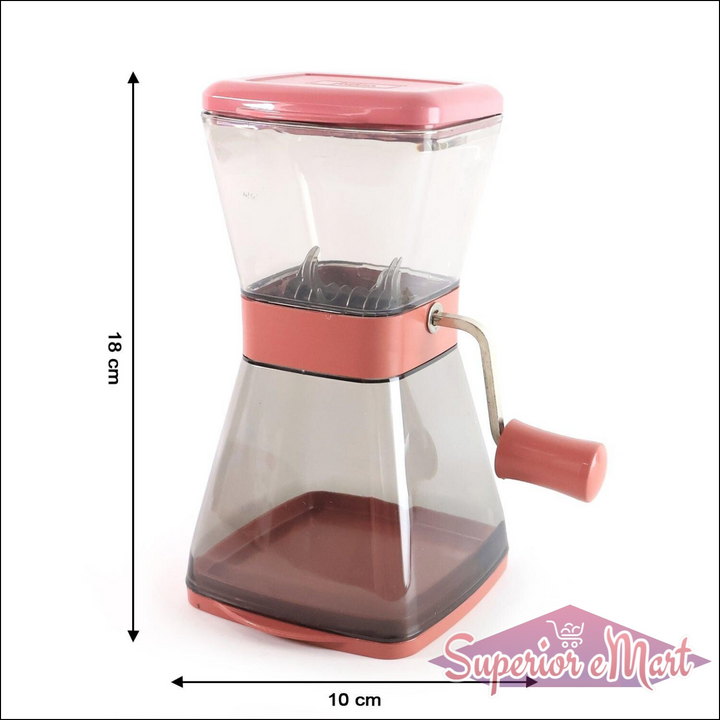 Manual Cutter With Blades And Locking Lid (1 Pc) - Superior eMart
