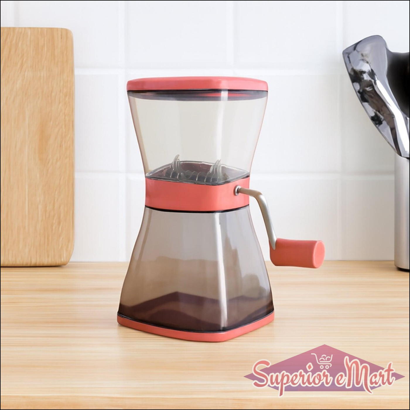 Manual Cutter With Blades And Locking Lid (1 Pc) - Superior eMart