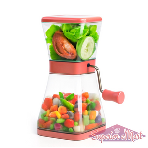 Manual Cutter With Blades And Locking Lid (1 Pc) - Superior eMart