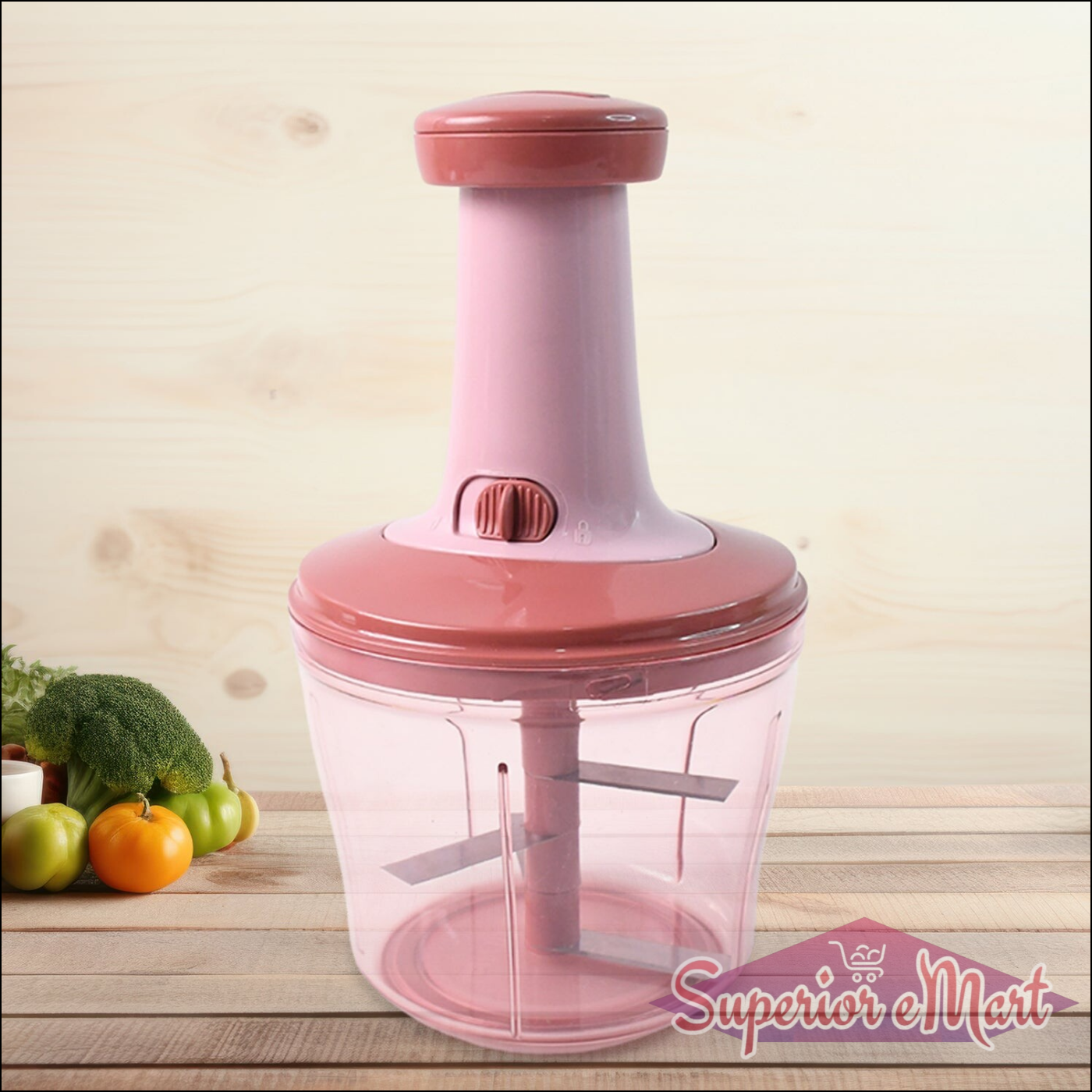 Manual Food Chopper 1000ml with Multi Blades - Superior eMart