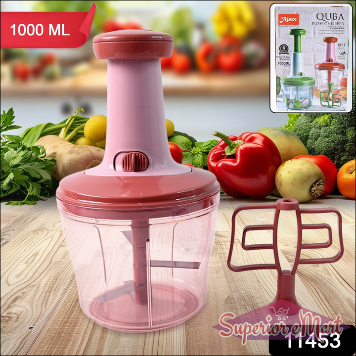 Manual Food Chopper 1000ml with Multi Blades - Superior eMart