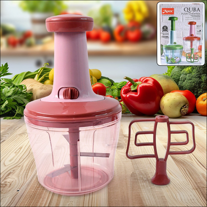 Manual Food Chopper 1000ml with Multi Blades - Superior eMart