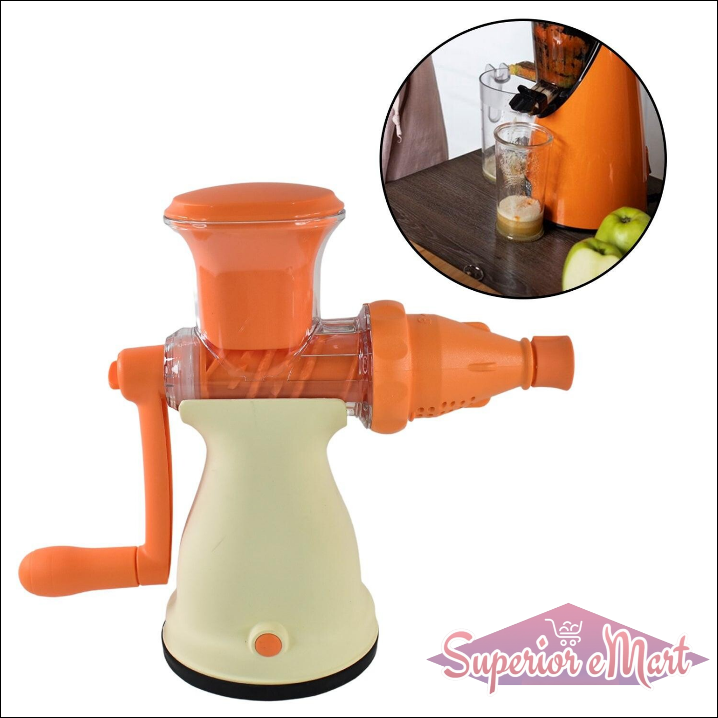 Manual Fruit Juicer for Home - Compact & Easy Use - Superior eMart