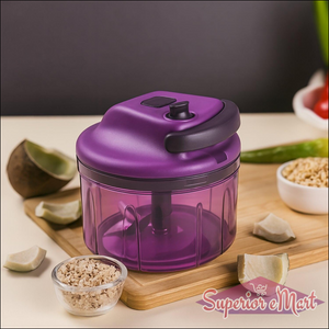 Superior eMart manual vegetable chopper in purple for quick and easy chopping of ingredients