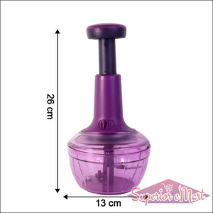 Manual Push Vegetable Chopper 650 Ml - (1 Pc) - Superior eMart