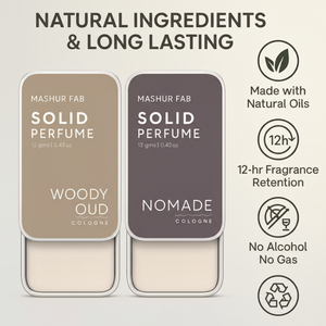 Superior eMart Woody Oud Solid Perfume with natural oils for long-lasting fragrance and no alcohol