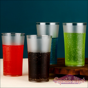 Matt Finish Glass Tumbler Set (Approx 300ml  6 Pc) - Superior eMart