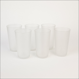 Matt Finish Glass Tumbler Set (Approx 300ml  6 Pc) - Superior eMart
