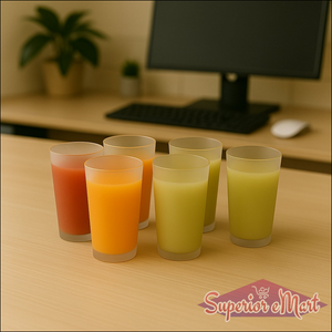 Matt Finish Glass Tumbler Set (Approx 300ml  6 Pc) - Superior eMart