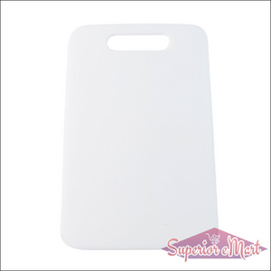 Superior eMart medium chopping board in white, ideal for food preparation and kitchen tasks