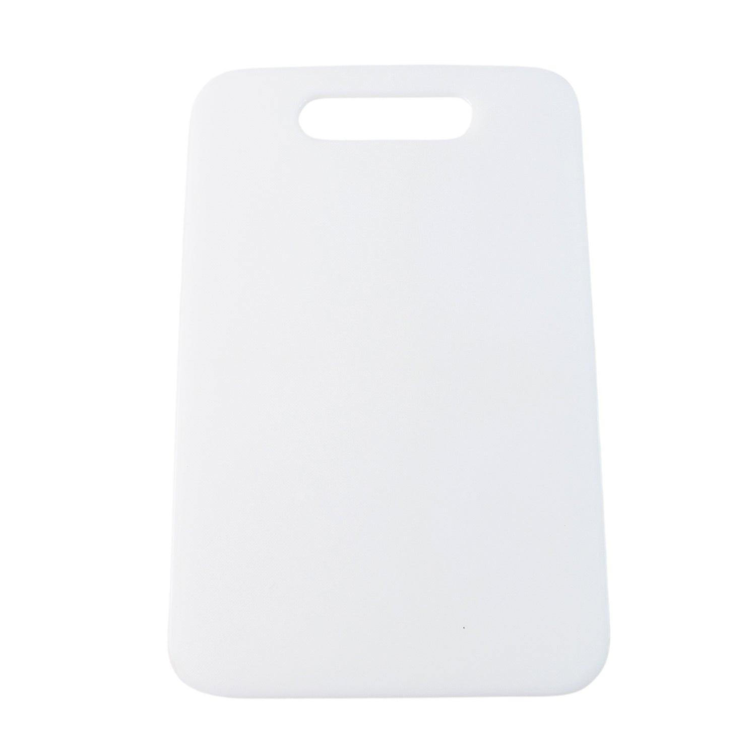 Superior eMart medium chopping board in white, ideal for food preparation and kitchen tasks