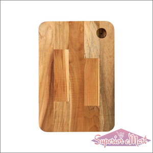 Superior eMart medium cutting board with wooden handle made from durable natural wood