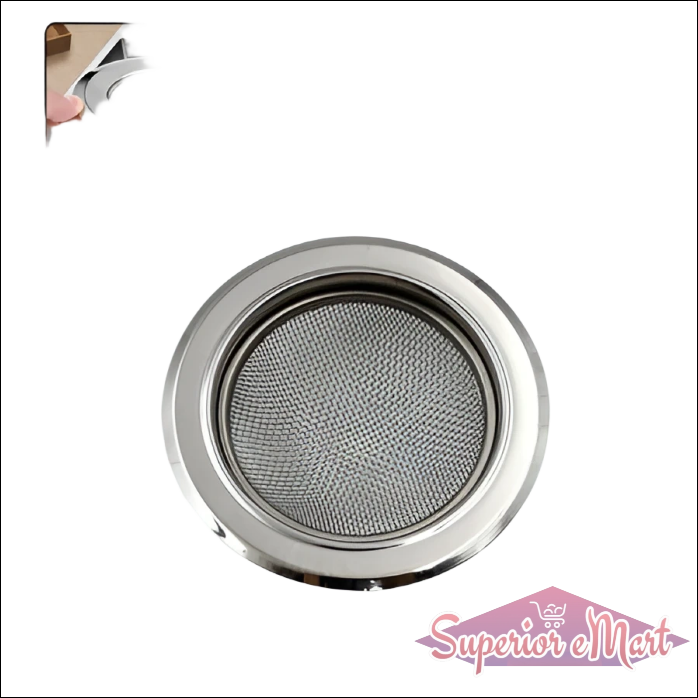 Medium Size Stainless Steel Sink Strainer Kitchen Drain Basin Filter Stopper Drainer - Superior eMart