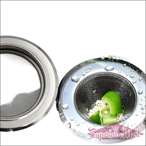 Medium Size Stainless Steel Sink Strainer Kitchen Drain Basin Filter Stopper Drainer - Superior eMart