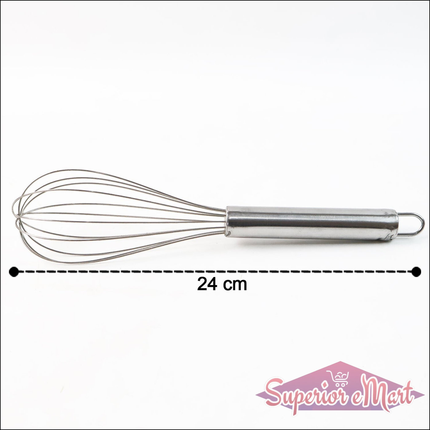 Medium Stainless Steel Balloon Whisk (24cm  1 Pc) - Superior eMart