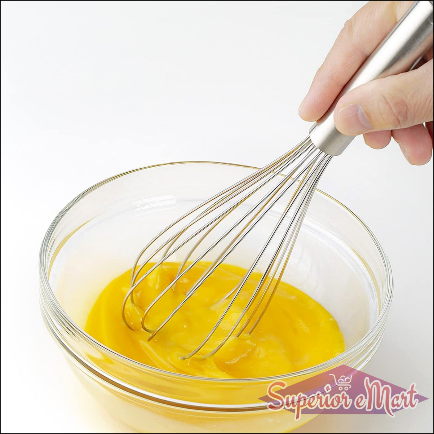 Medium Stainless Steel Balloon Whisk (24cm  1 Pc) - Superior eMart
