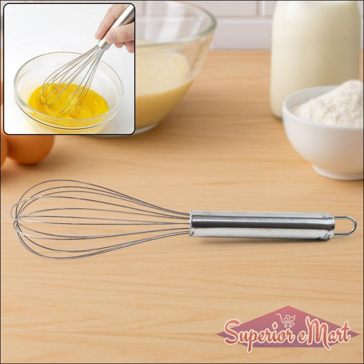 Medium Stainless Steel Balloon Whisk (24cm  1 Pc) - Superior eMart