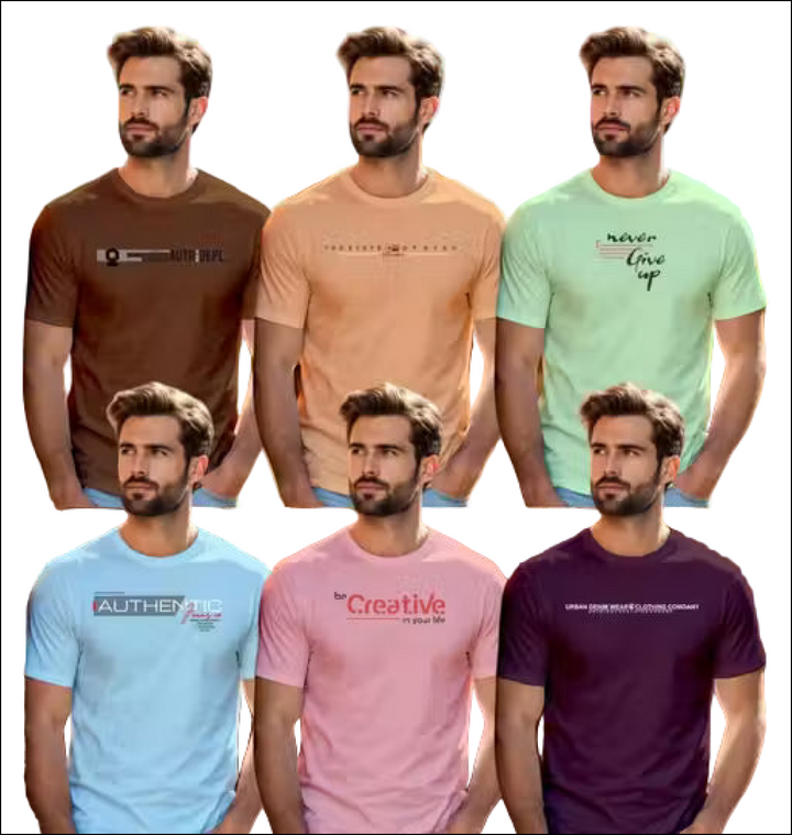 Mens 3 Combo T-shirt - Random Color.