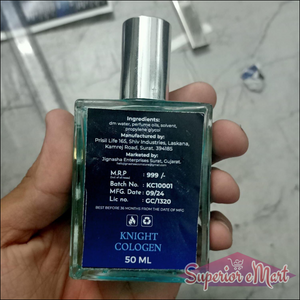 Men's Knight Cologne 50ml pack of 2 with refreshing fragrance for everyday use