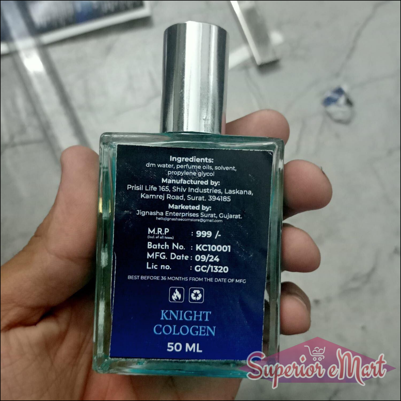 Men's Knight Cologne 50ml pack of 2 with refreshing fragrance for everyday use