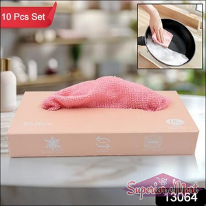 Microfiber Cleaning Cloth With Box Magic Wipe (10 Pcs Set) - Superior eMart
