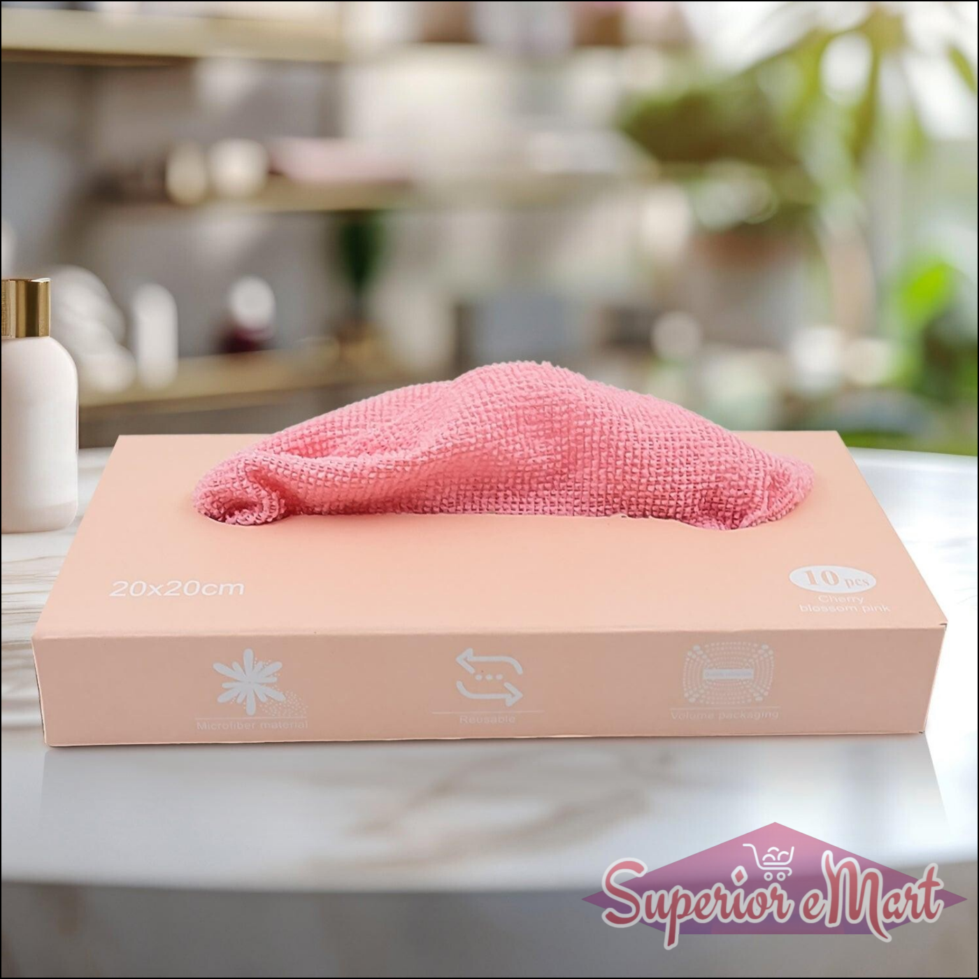 Microfiber Cleaning Cloth With Box Magic Wipe (10 Pcs Set) - Superior eMart