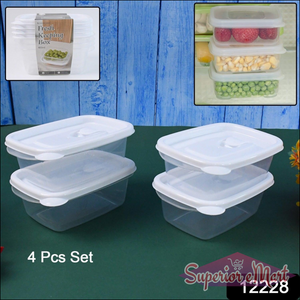 Microwave Safe Food Containers 4-Piece Set - Superior eMart
