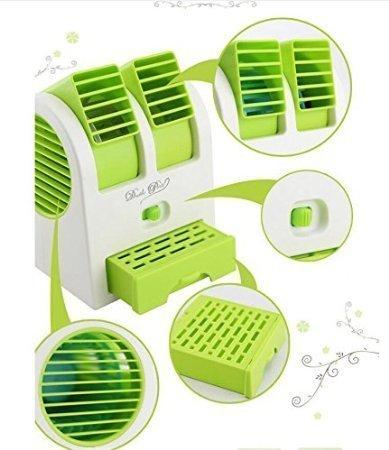 Compact and stylish mini air conditioner for home with adjustable vents and removable dust filter