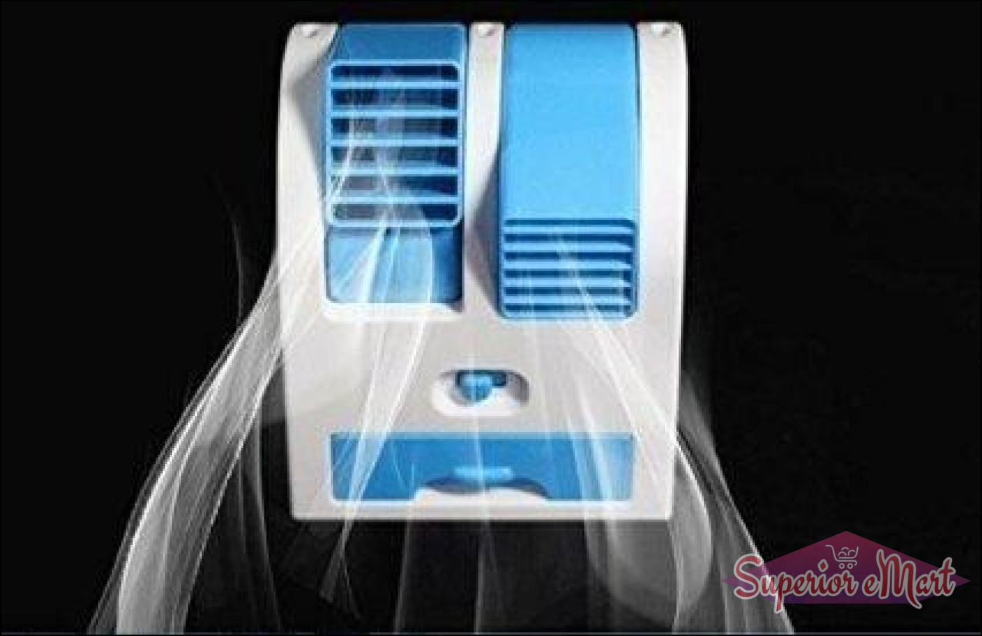 Compact Superior eMart mini air conditioner for home with dual fan vents and efficient cooling features