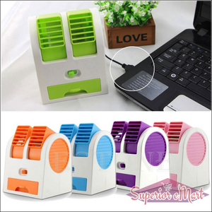 Compact mini air conditioner for home in multiple colors, perfect for personal cooling