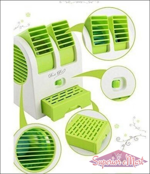 Compact and stylish mini air conditioner for home with adjustable vents and removable dust filter