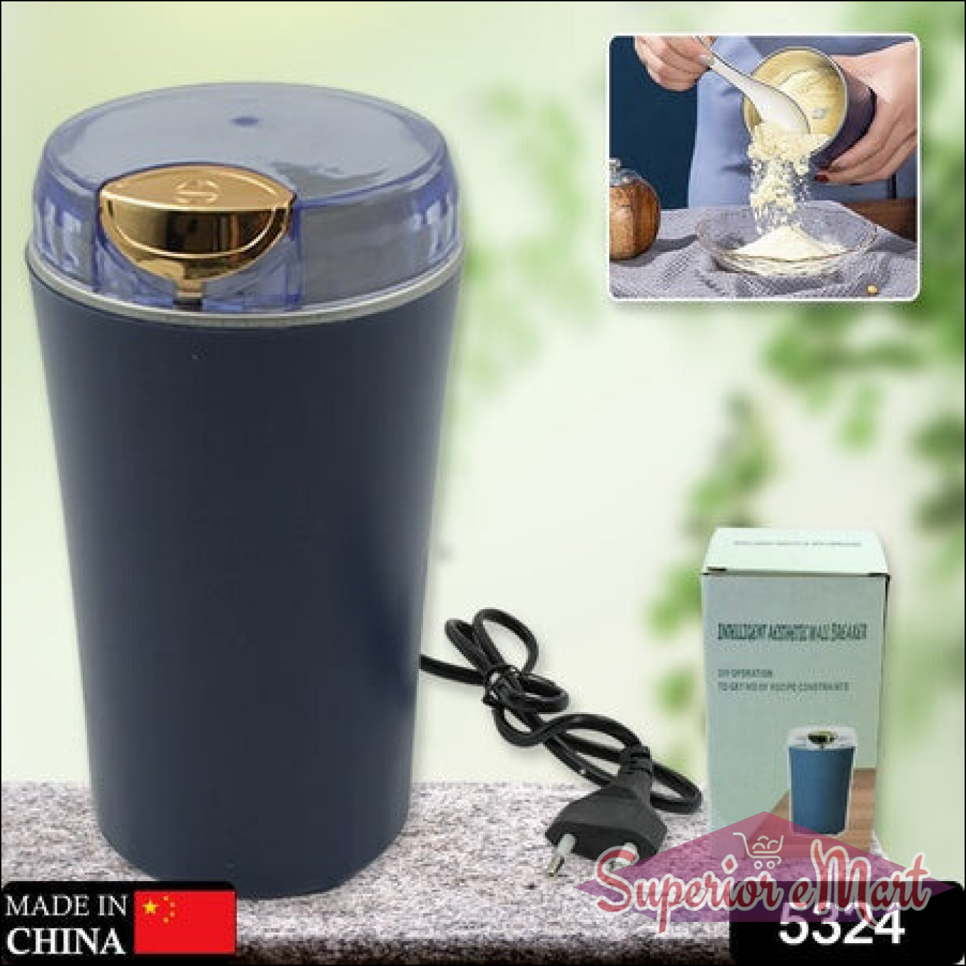 Mini Mixer Small Blander Power Full Mini Grinder Electric Coffee Bean Grinder Grinder Machine Portable Grinder For Home And Office. - Superior eMart
