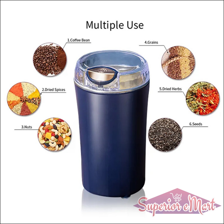 Mini Mixer Small Blander Power Full Mini Grinder Electric Coffee Bean Grinder Grinder Machine Portable Grinder For Home And Office. - Superior eMart