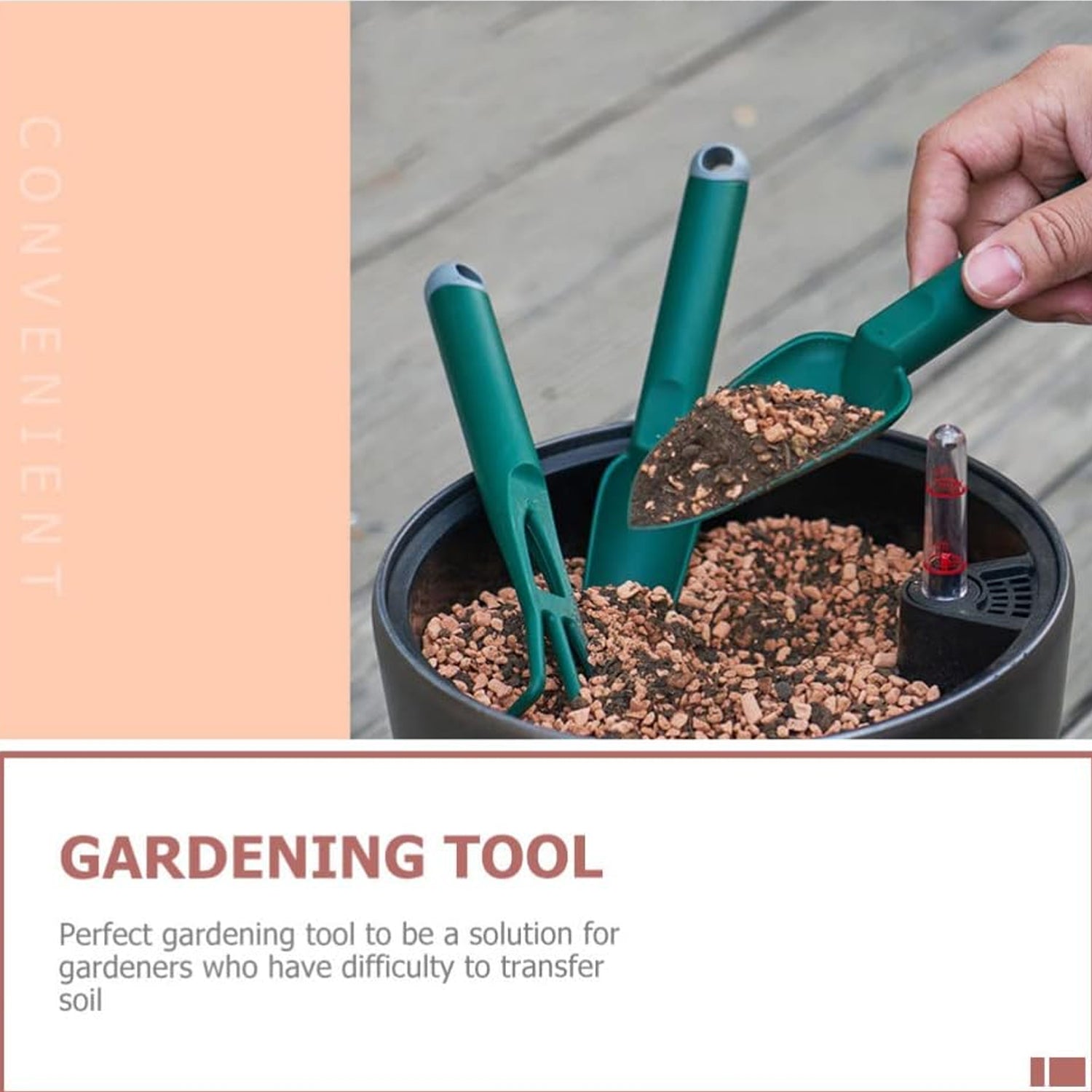 Superior eMart mini garden hand trowel for effortlessly transferring soil in small gardening tasks