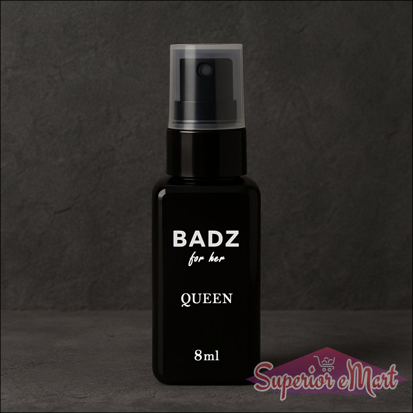 Mini perfume spray set featuring BADZ for her Queen fragrance in an 8ml bottle for convenient travel use