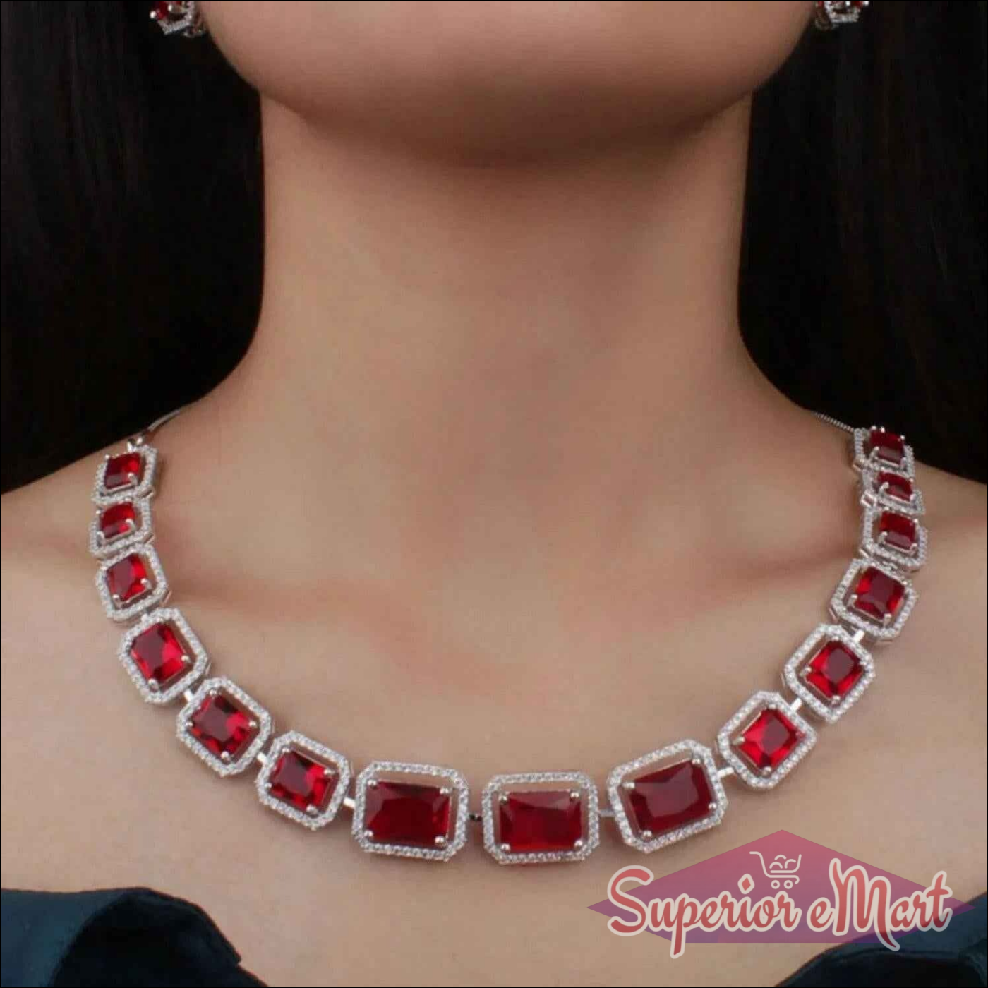 Mixed Color Jewelry Set with Earrings - Superior eMart