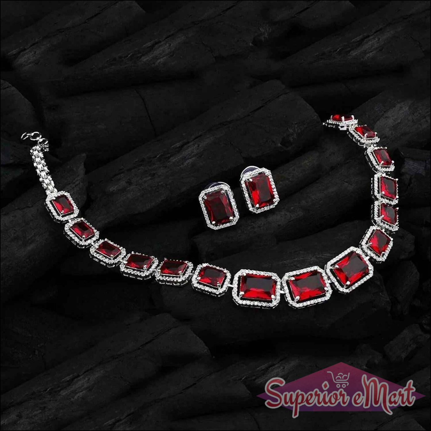 Mixed Color Jewelry Set with Earrings - Superior eMart