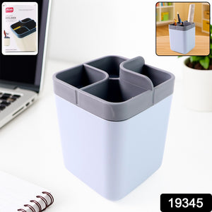 Superior eMart multi compartment desk organizer in gray and white for home and kitchen use